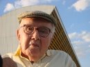 Athos Bulcão, 2 de julho de 2007, no dia de seu aniversário de 89 anos, Hospital Sarah Kubstchek do Lago Norte, Brasília  DF . <em>Foto: Lidiane Leão</em>